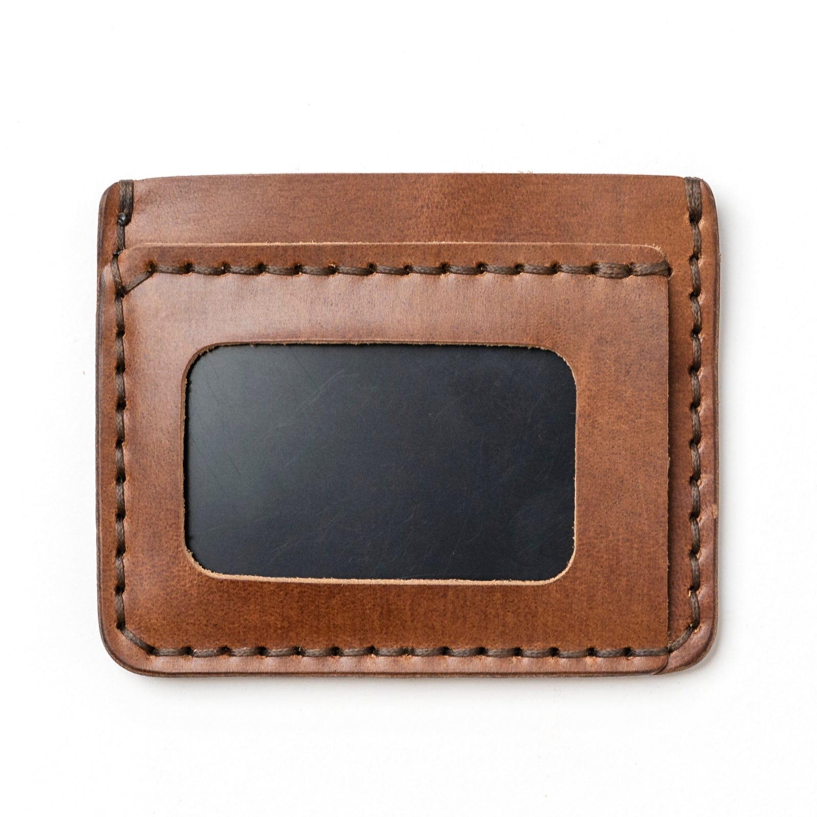 Leather ID Wallet - Natural Popov Leather