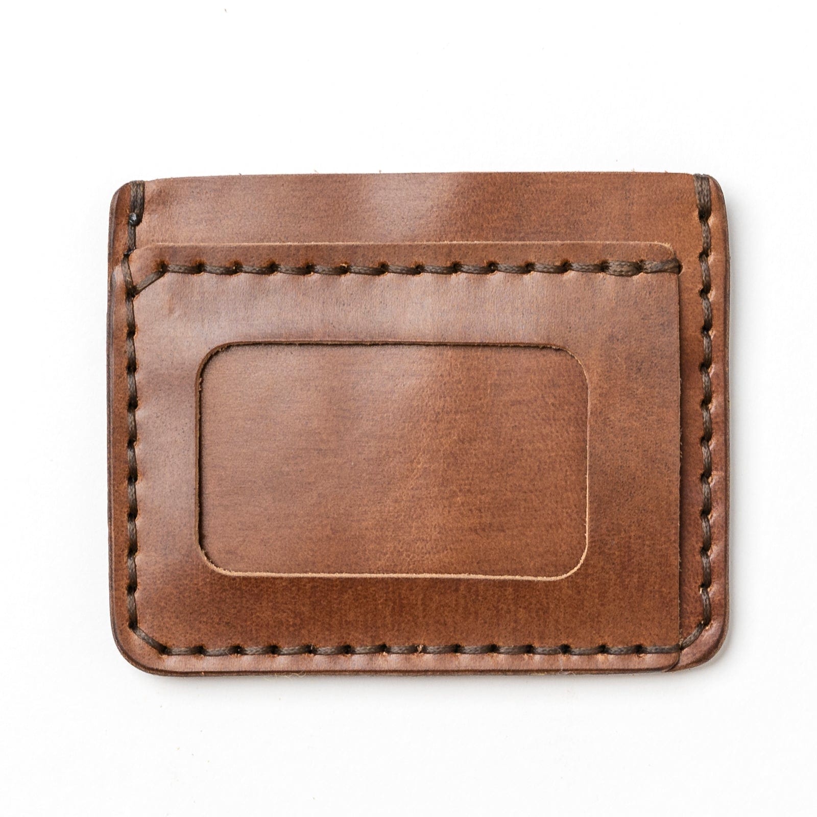 Leather ID Wallet - Natural Popov Leather