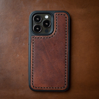 Leather iPhone 13 Case - Heritage Brown Popov Leather