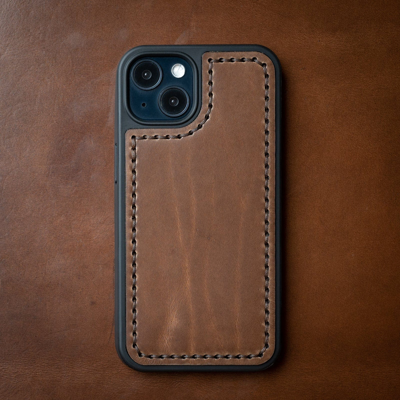 Leather iPhone 13 Case - Natural Popov Leather