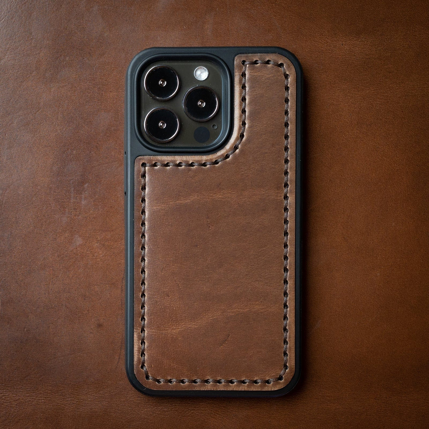 Leather iPhone 13 Case - Natural Popov Leather