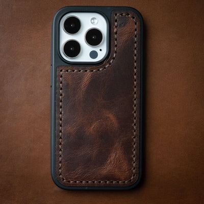 Leather iPhone 14 Case - Heritage Brown Popov Leather