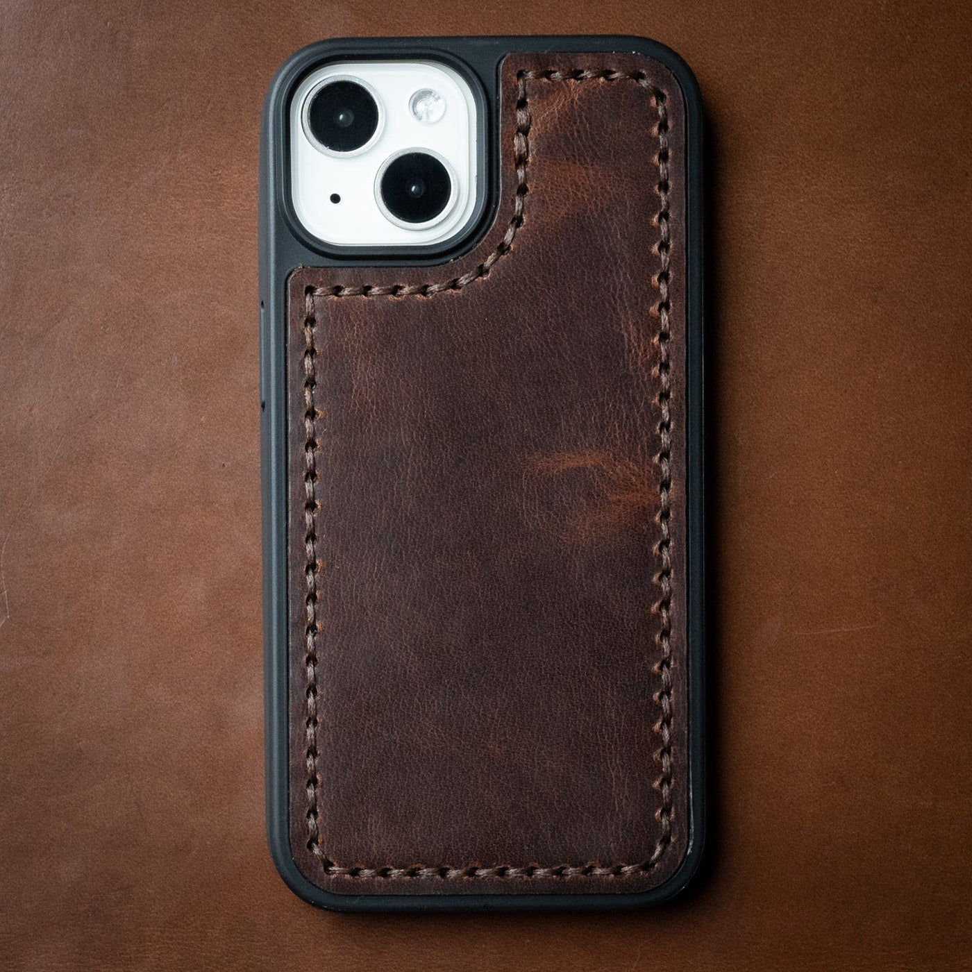 Leather iPhone 14 Case - Heritage Brown Popov Leather