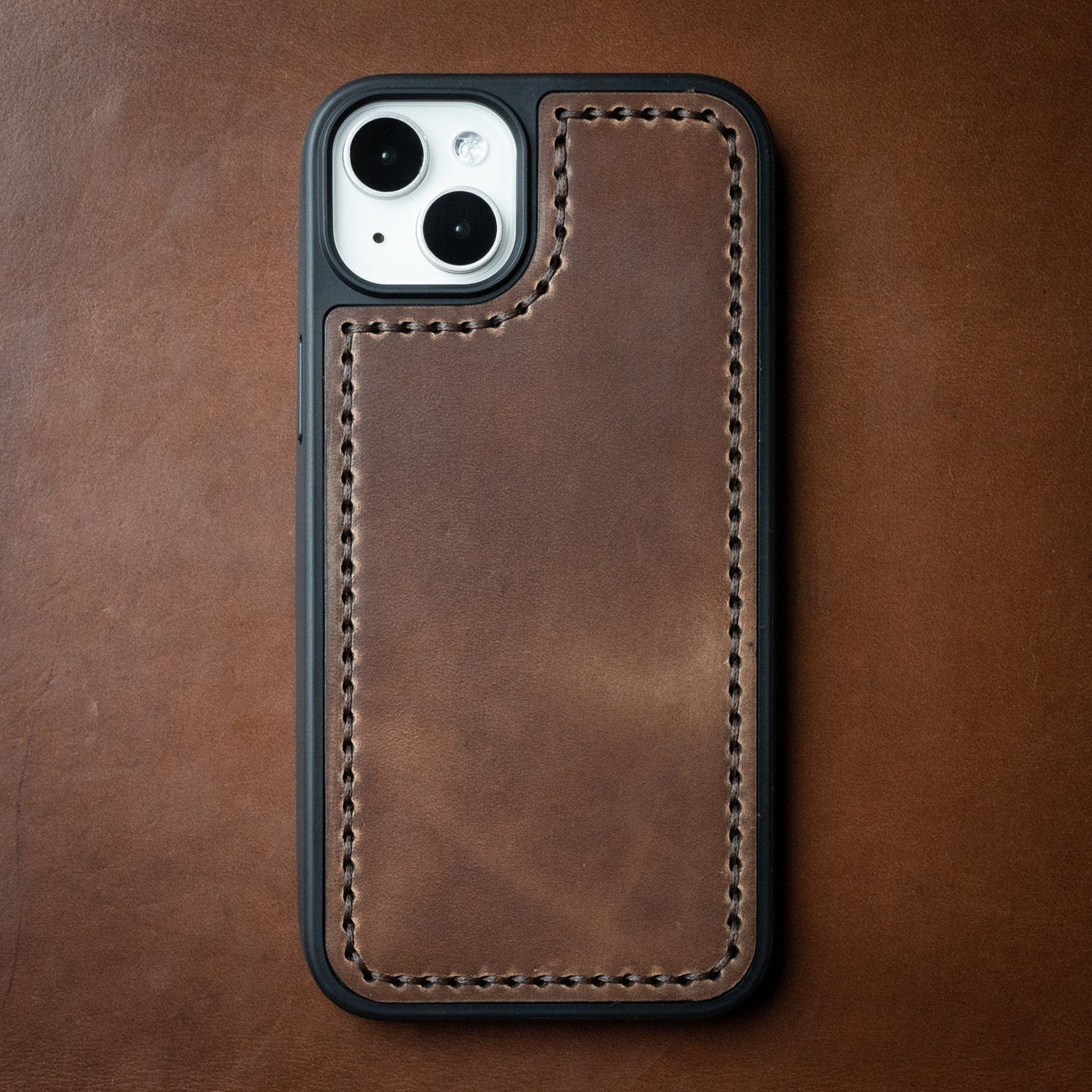 Leather iPhone 14 Case - Natural Popov Leather