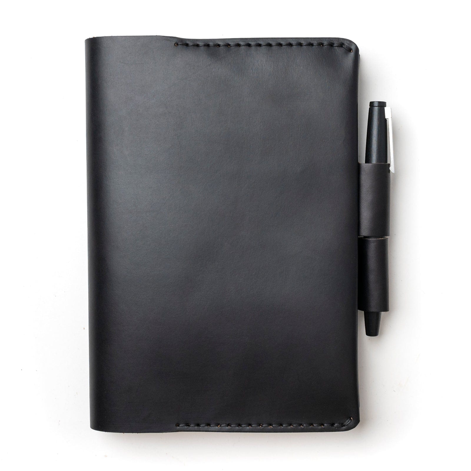 Leather Leuchtturm1917 A5 Notebook Cover - Black Popov Leather