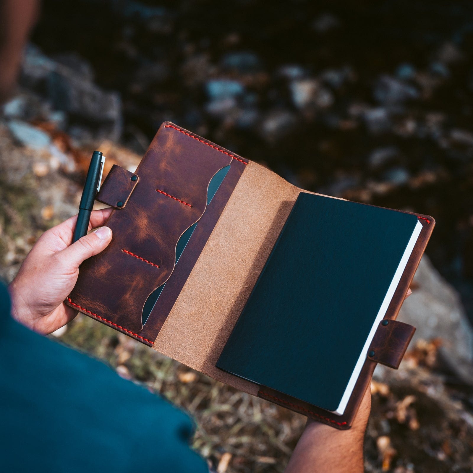 Leather Leuchtturm1917 A5 Notebook Cover - Heritage Brown Popov Leather