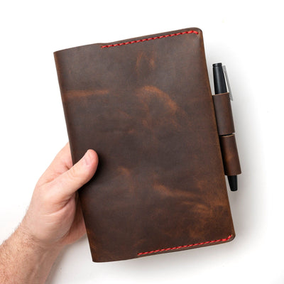 Leather Leuchtturm1917 A5 Notebook Cover - Heritage Brown Popov Leather