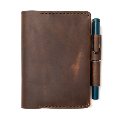 Leather Leuchtturm1917 A6 Notebook Cover - Heritage Brown Popov Leather