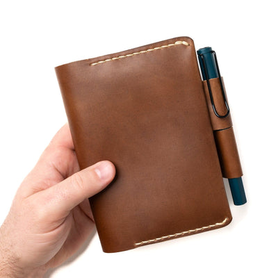 Leather Leuchtturm1917 A6 Notebook Cover - Natural Popov Leather