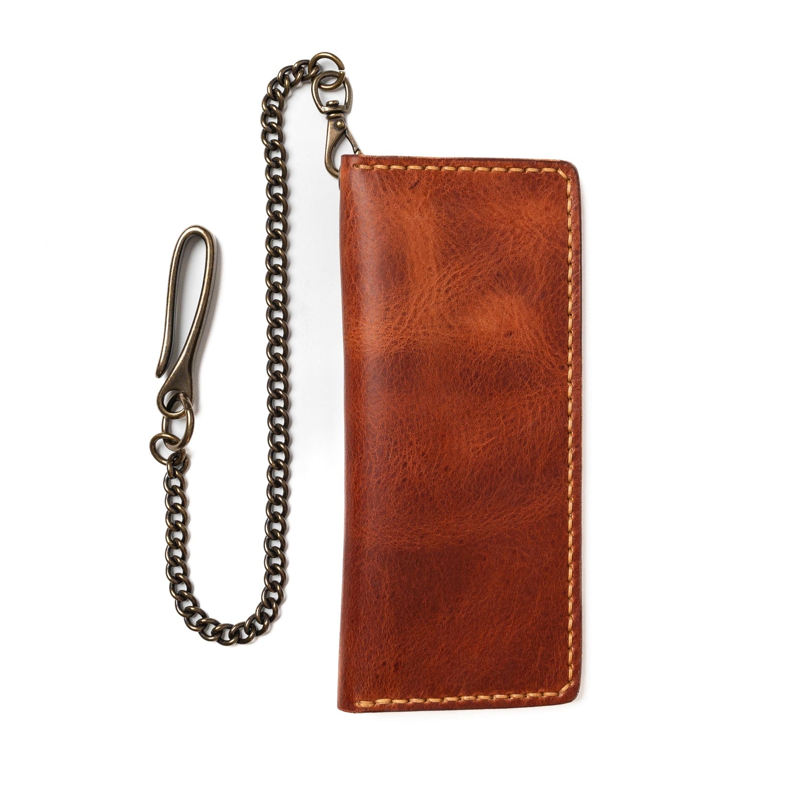 Leather Long Wallet - English Tan Popov Leather