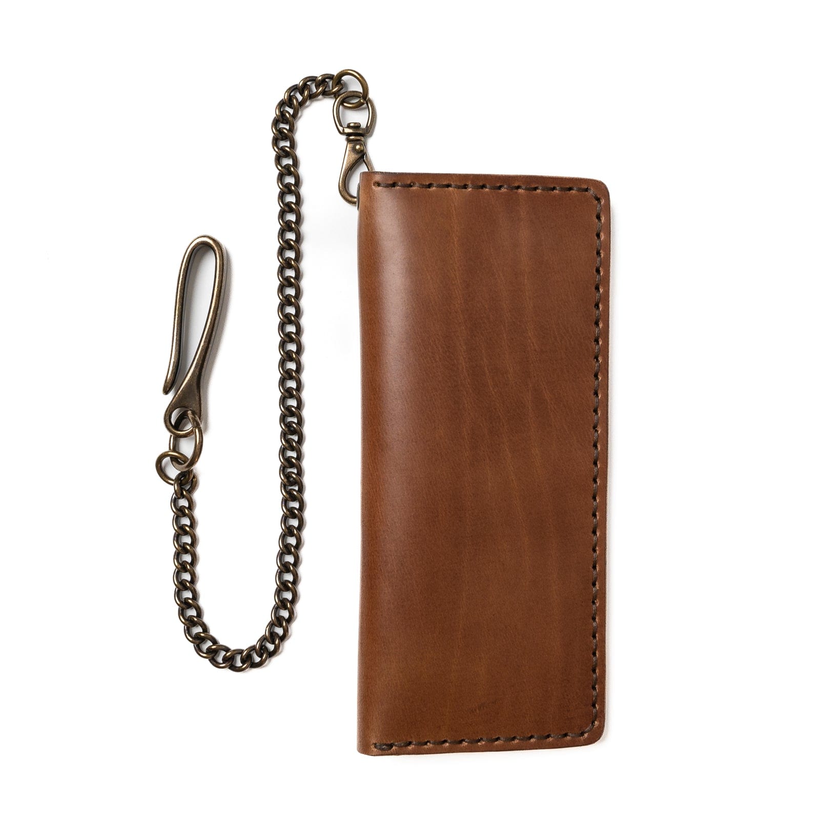 Leather Long Wallet - Natural Popov Leather