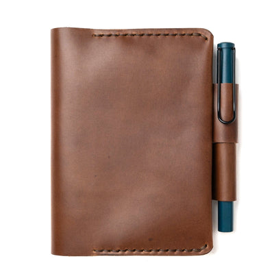 Leather Midori MD A6 Notebook Cover - Natural Popov Leather
