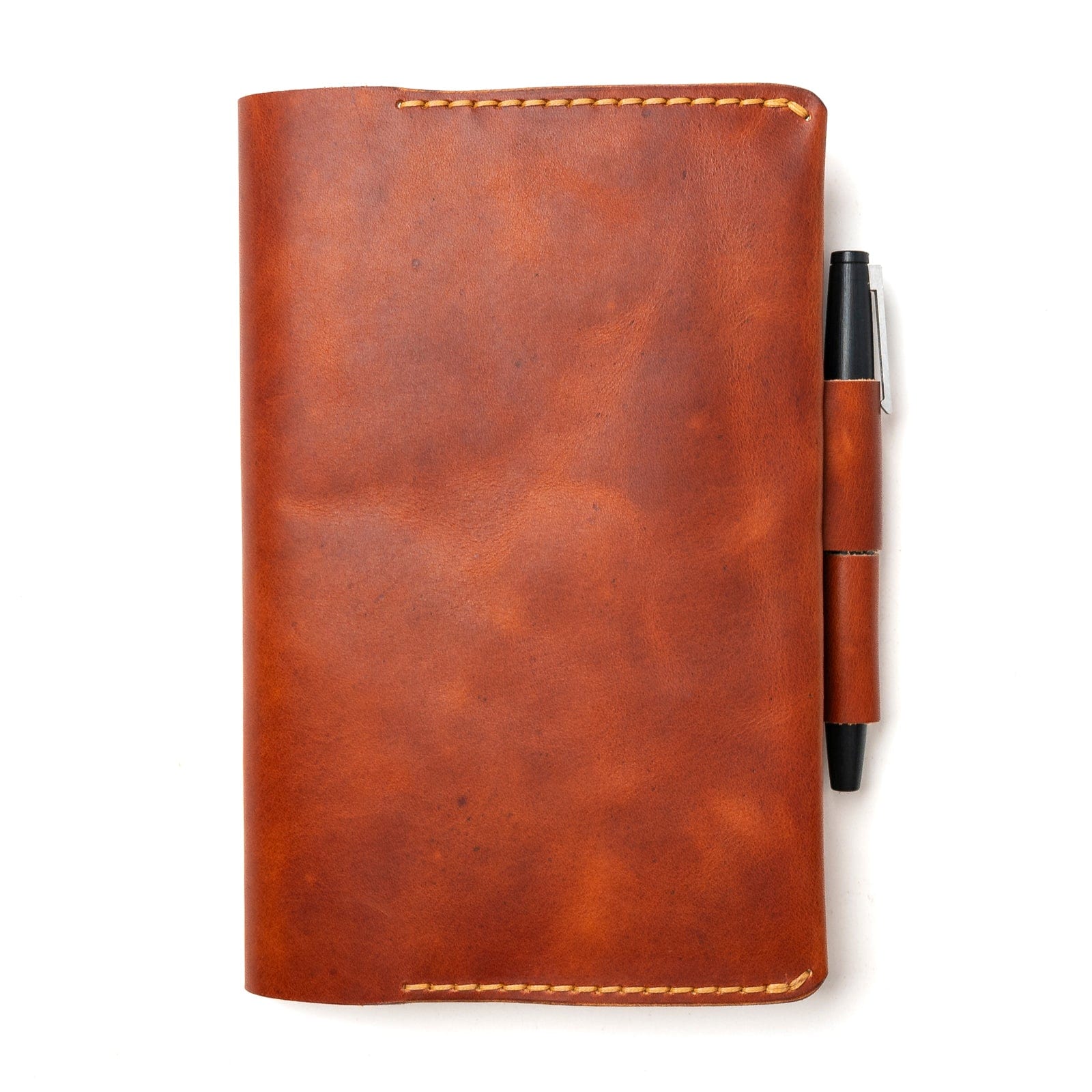 Leather Moleskine Large Notebook Cover - English Tan Popov Leather