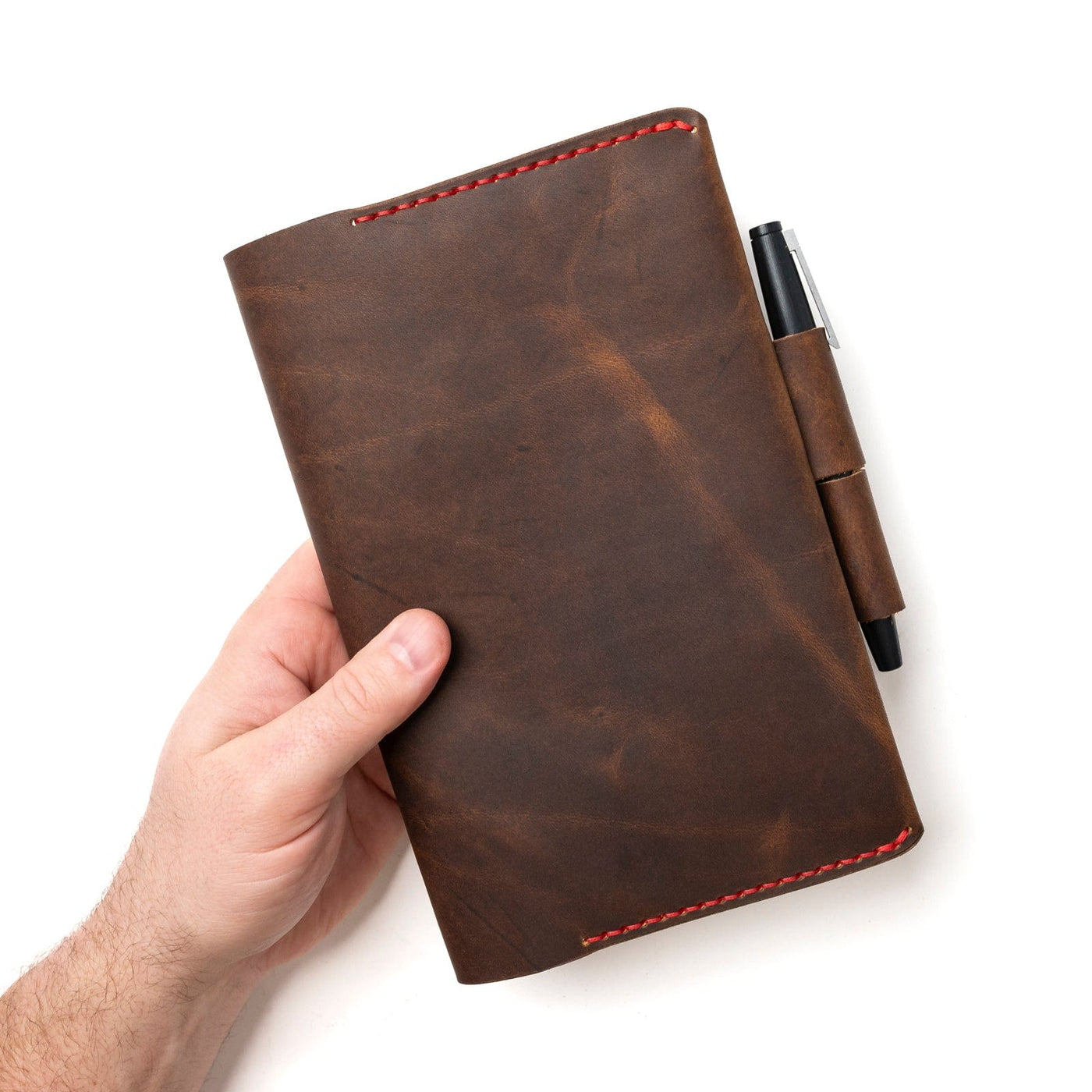 Leather Moleskine Large Notebook Cover - Heritage Brown Popov Leather