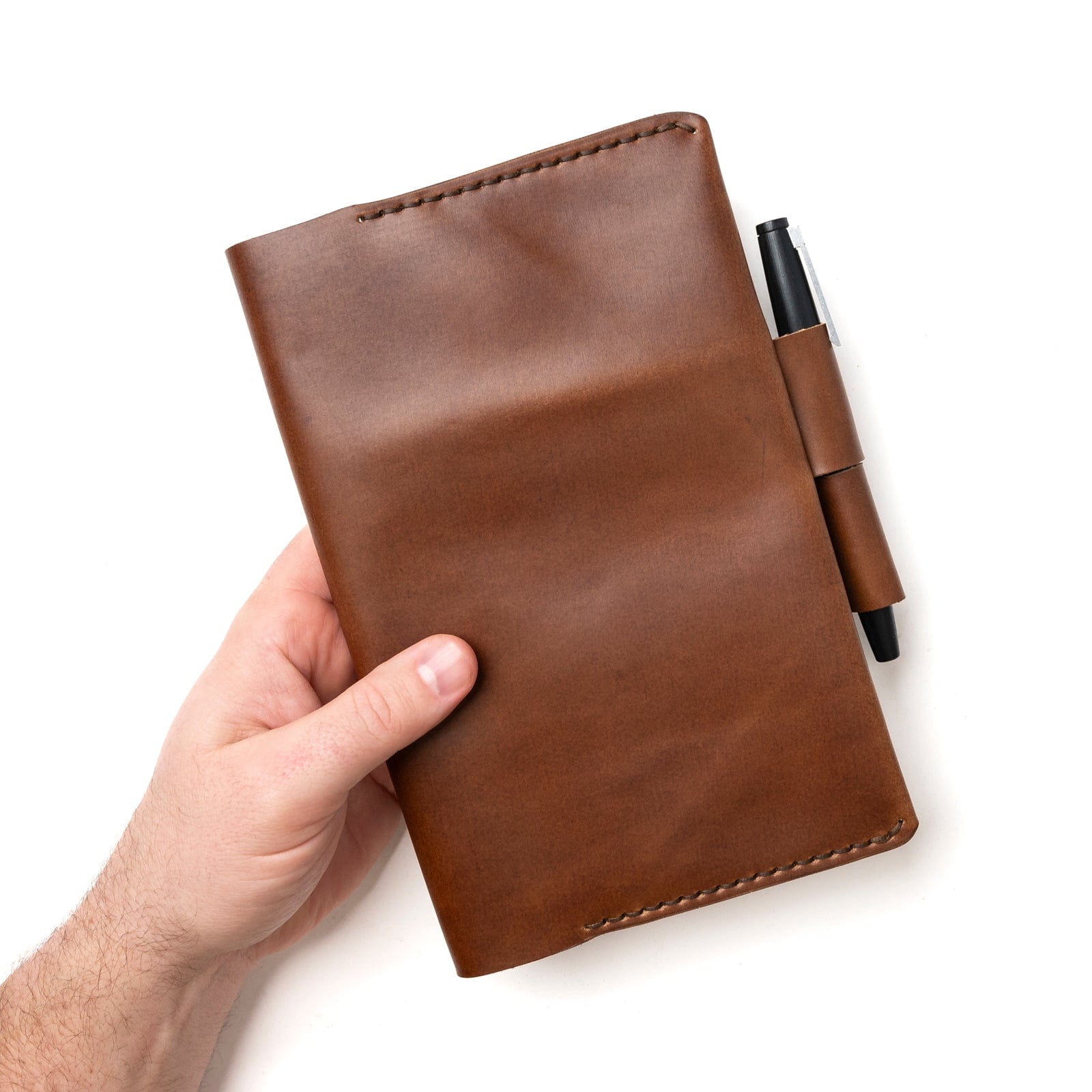 Leather Moleskine Large Notebook Cover - Natural Popov Leather