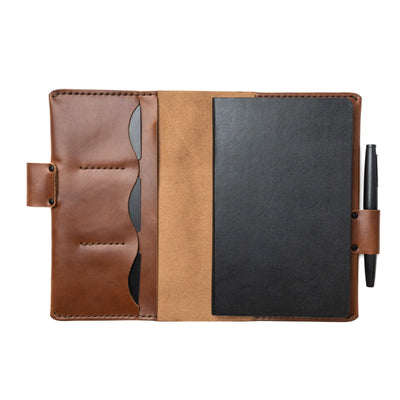 Leather Moleskine Large Notebook Cover - Natural Popov Leather