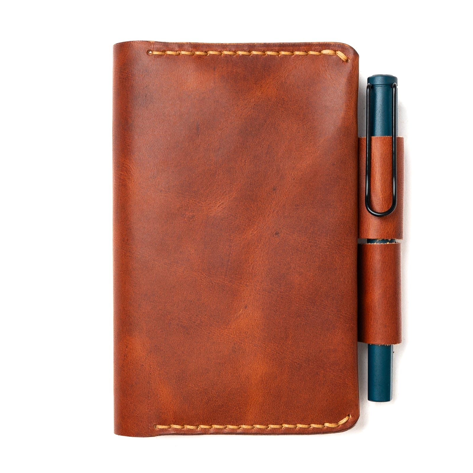 Leather Moleskine Pocket Cover - English Tan Popov Leather