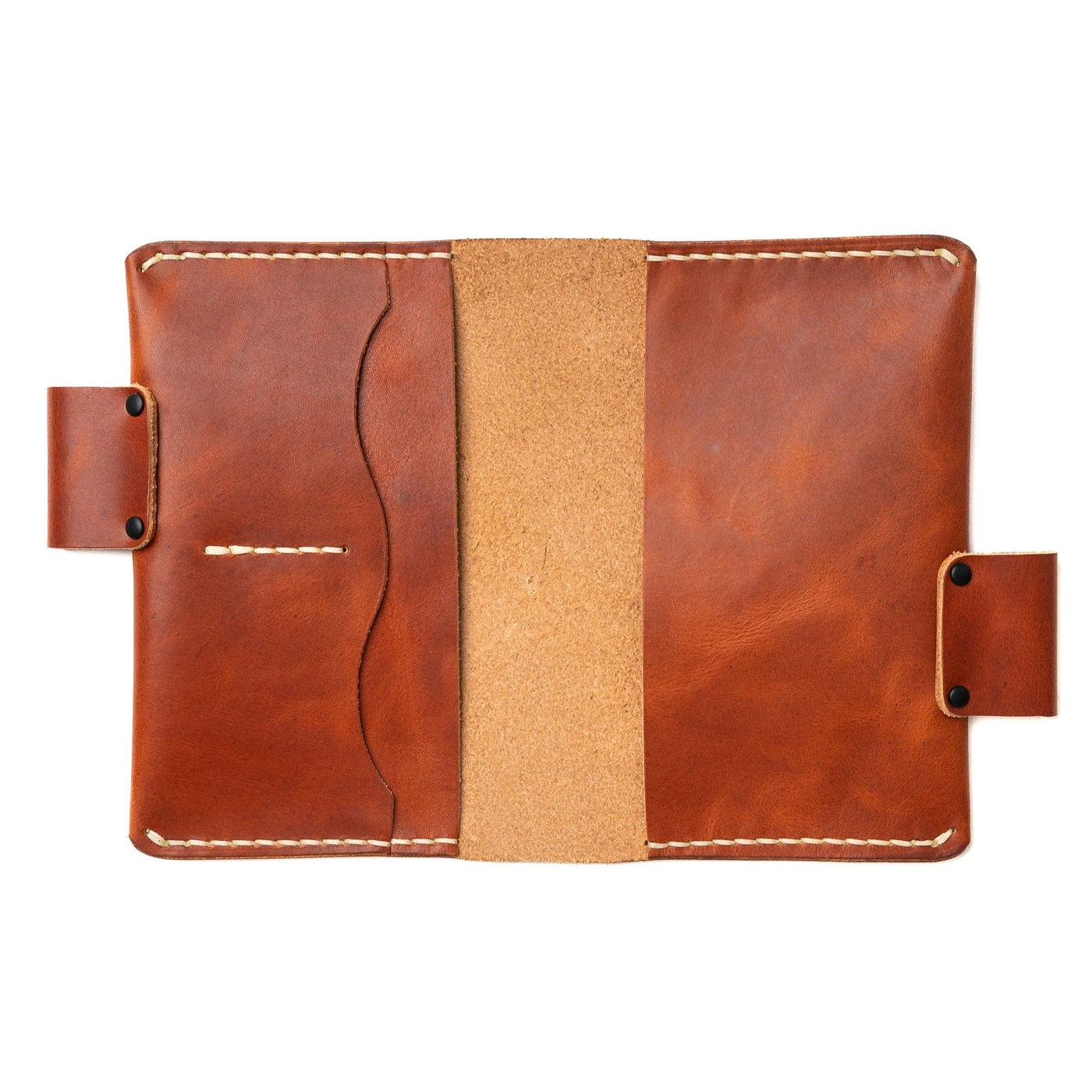 Leather Moleskine Pocket Cover - English Tan Popov Leather