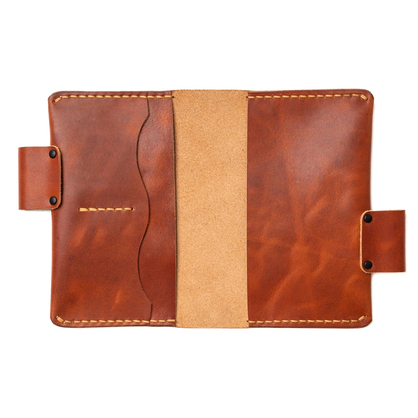 Leather Moleskine Pocket Cover - English Tan Popov Leather