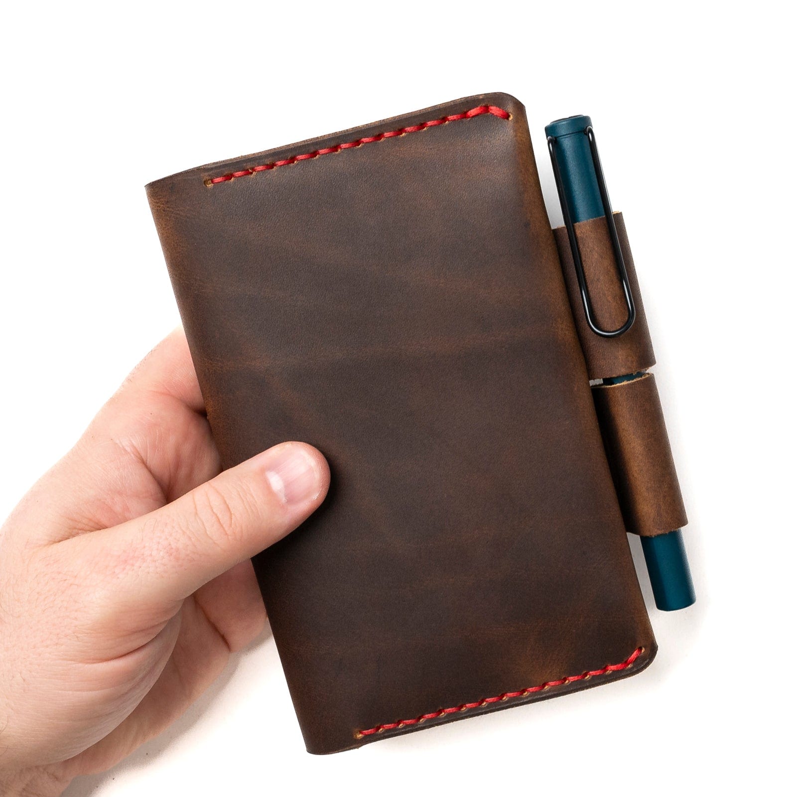 Leather Moleskine Pocket Cover - Heritage Brown Popov Leather