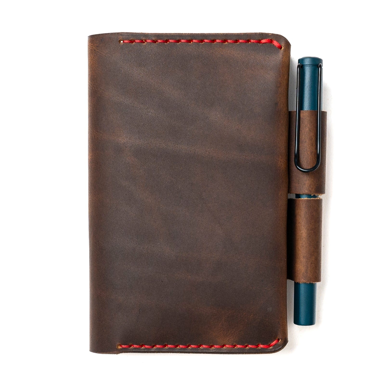 Leather Moleskine Pocket Cover - Heritage Brown Popov Leather