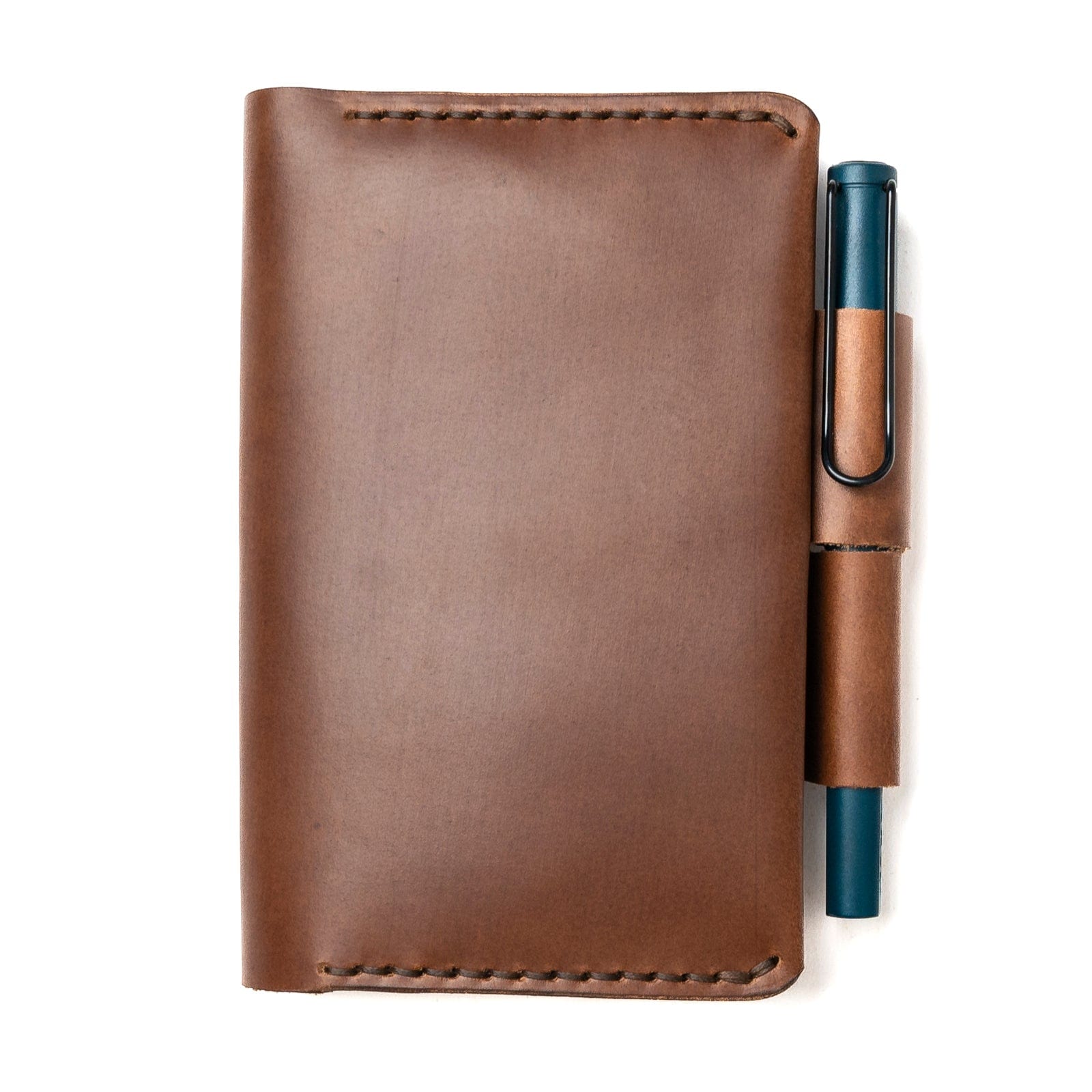 Leather Moleskine Pocket Cover - Natural Popov Leather