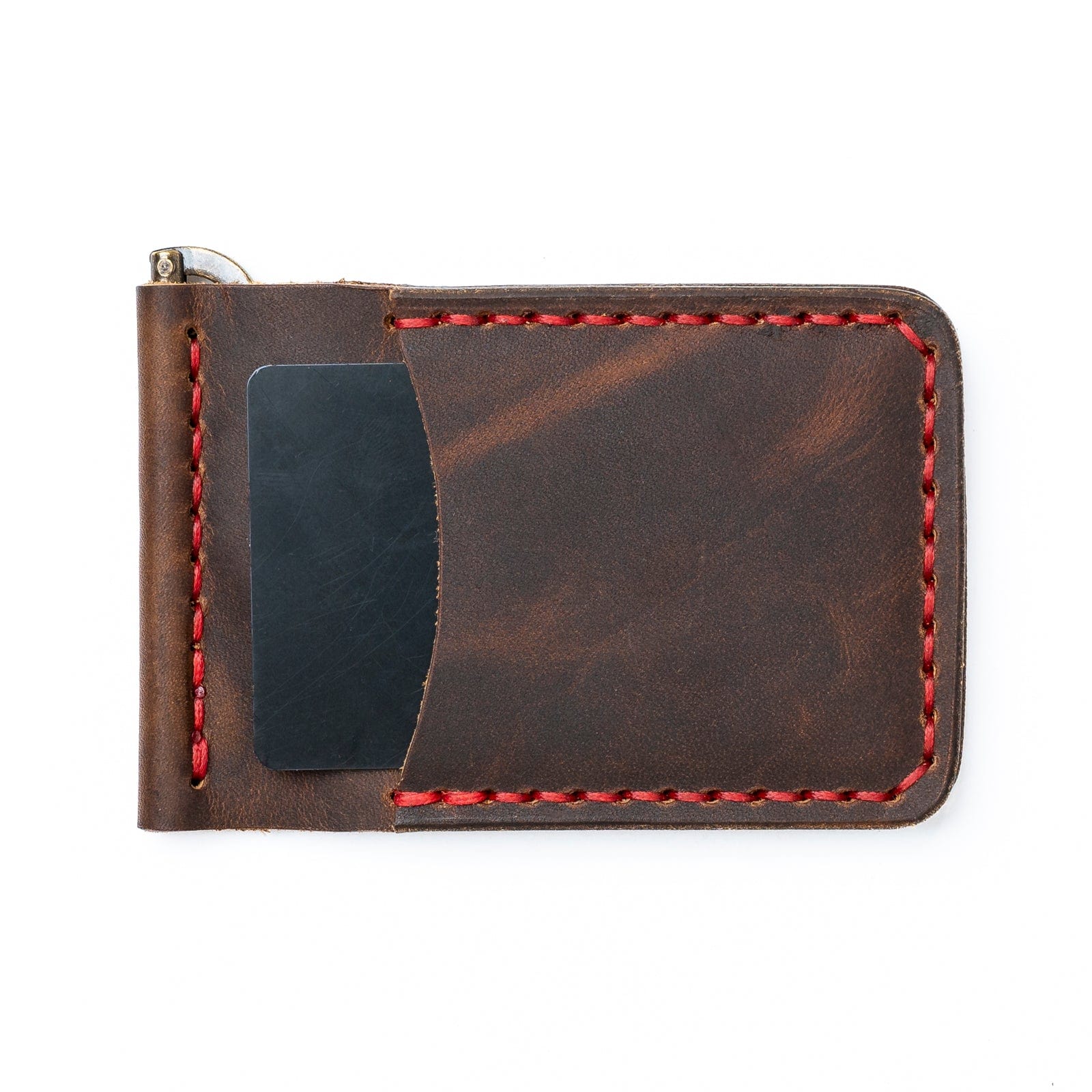 Leather Money Clip Wallet - Heritage Brown Leather Money Clip Wallet - Heritage Brown