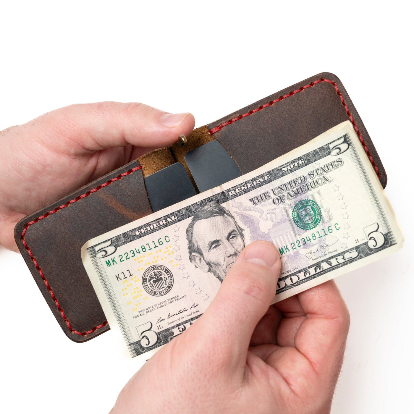 Heritage Brown Money Clip Wallet: For Your Modern Essentials
