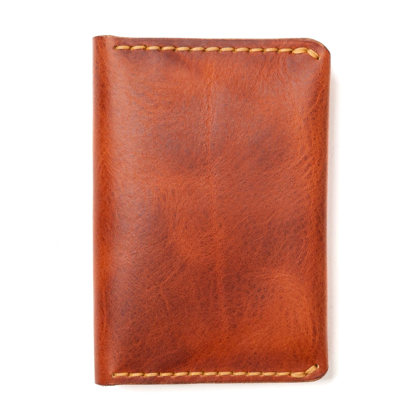 Leather Passport Cover - English Tan Popov Leather