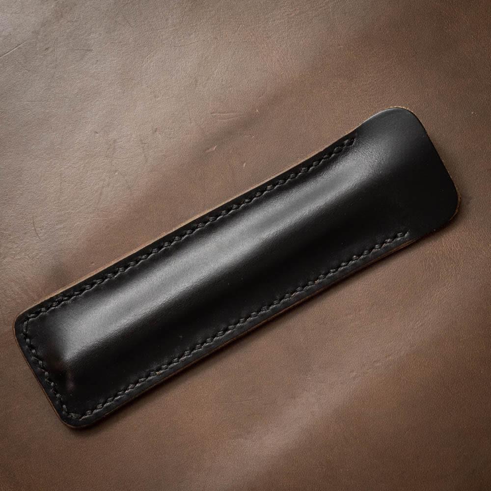 Leather Pen Case - Black Popov Leather