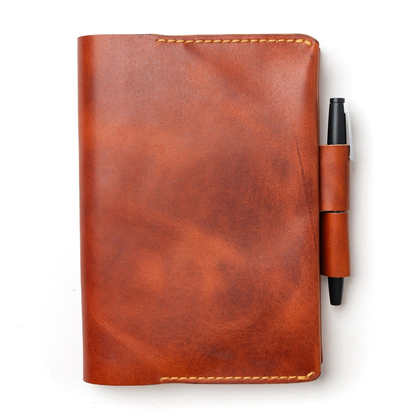 Leather Rhodia A5 Notebook Cover - English Tan Popov Leather