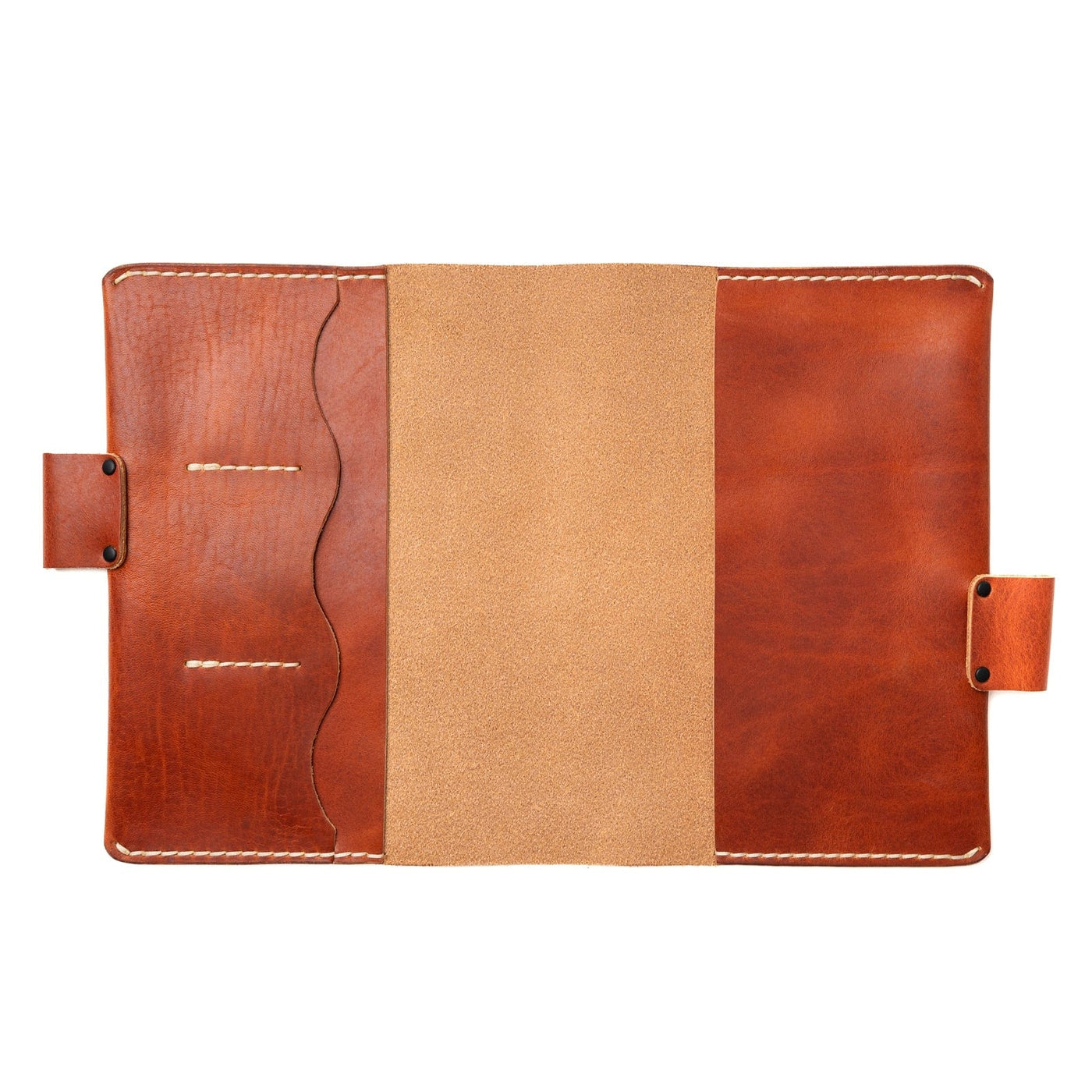Leather Rhodia A5 Notebook Cover - English Tan Popov Leather