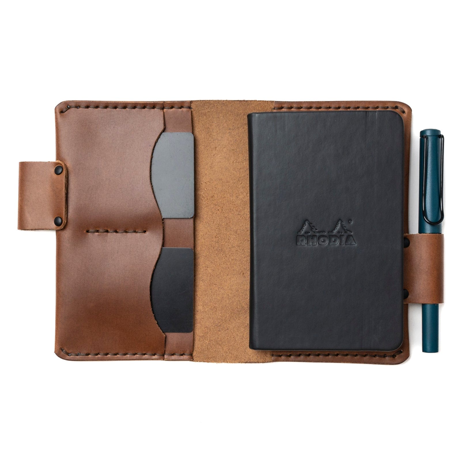 Leather Rhodia A6 Cover - Natural Popov Leather