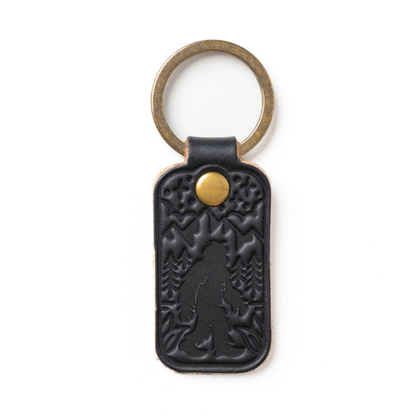 leather-sasquatch-keyfob-black