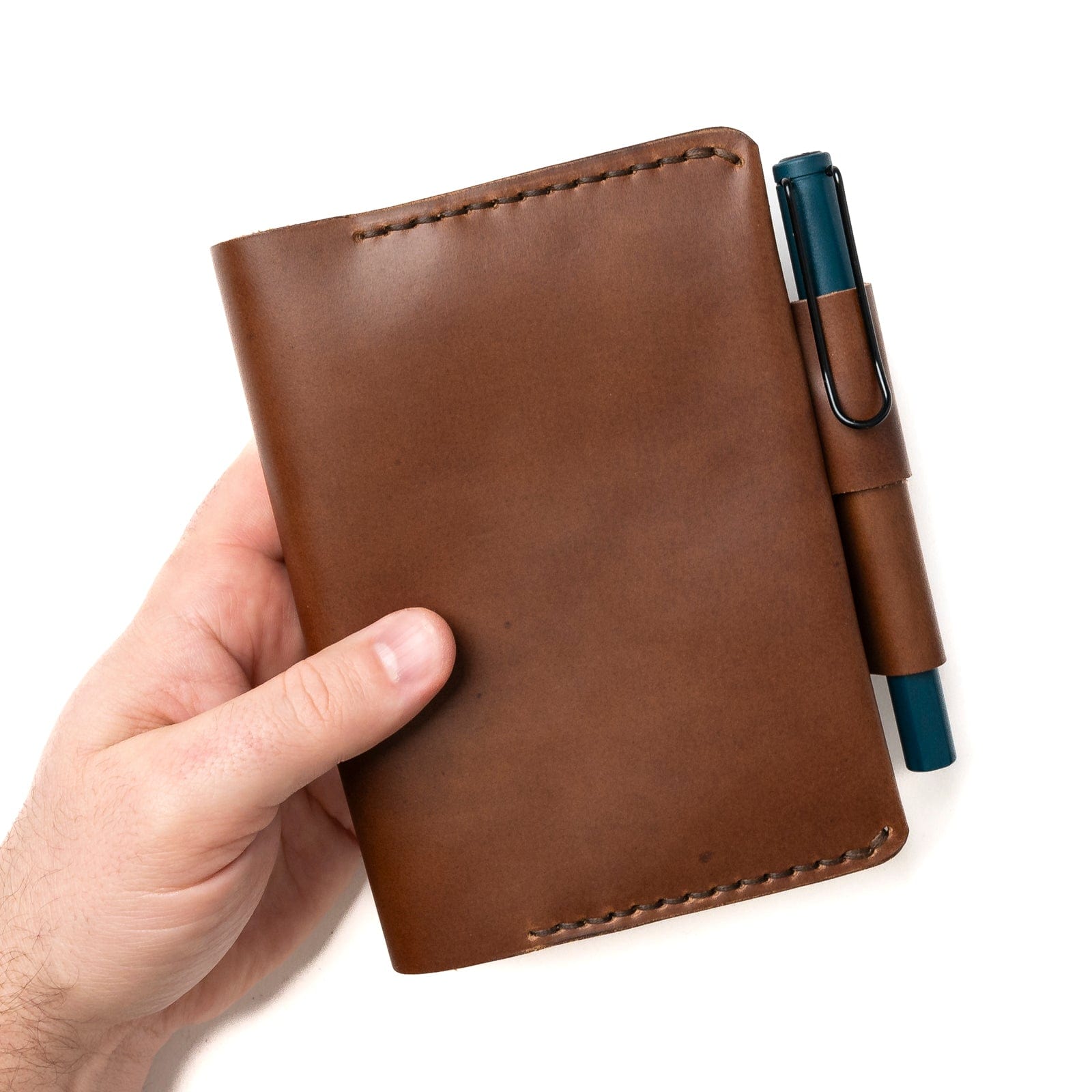 Leather Stalogy 365 Days A6 Notebook Cover - Natural Popov Leather