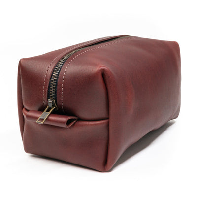 Leather Toiletry Bag - Oxblood Popov Leather®