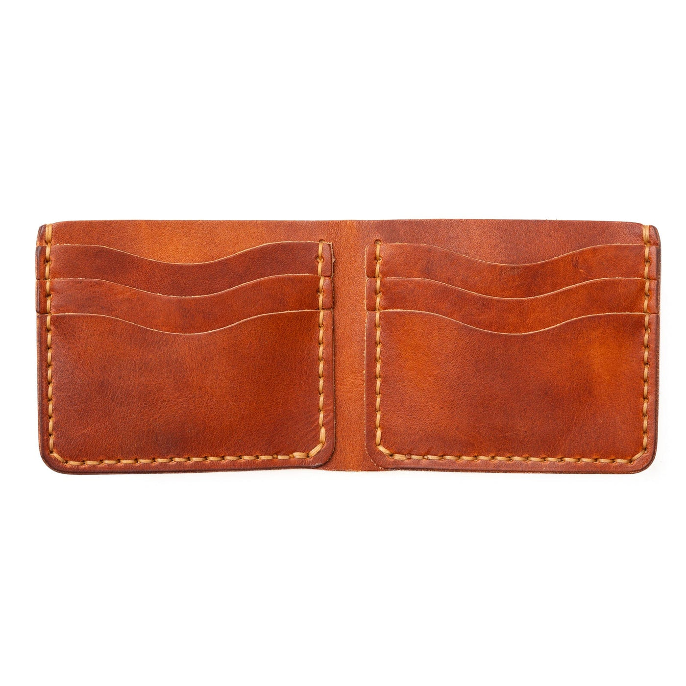 Leather Traditional Wallet - English Tan Popov Leather