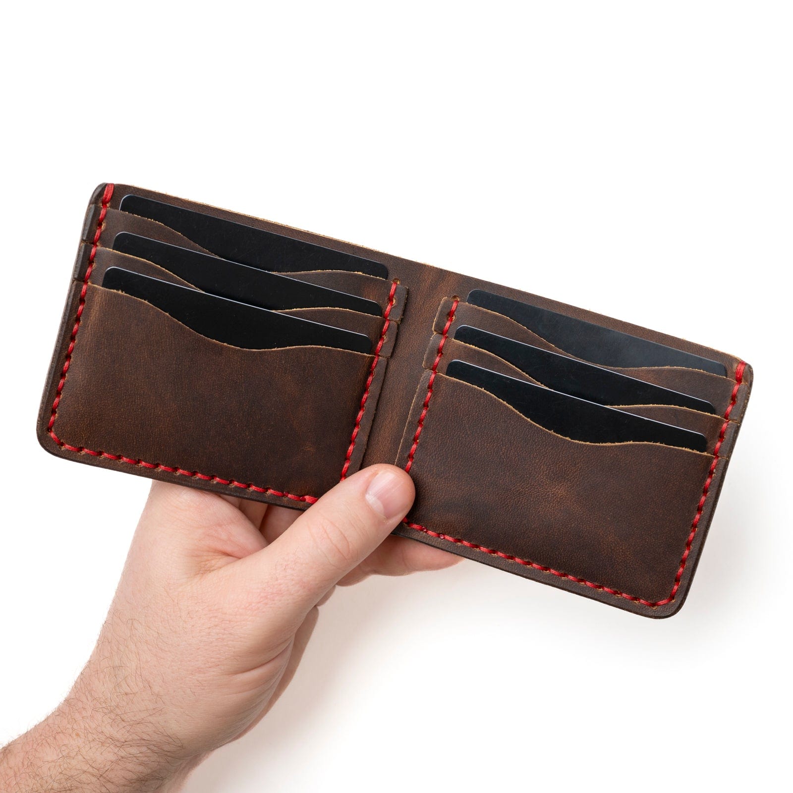 Leather Traditional Wallet - Heritage Brown Popov Leather