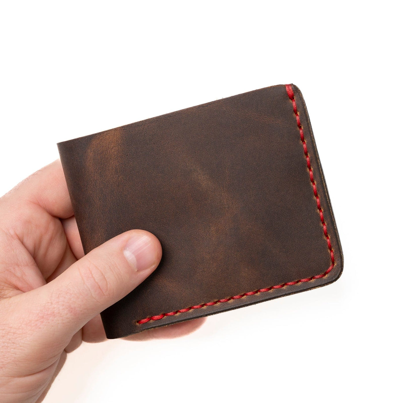 Heritage Brown Leather Billfold Wallet Popov Leather Popov