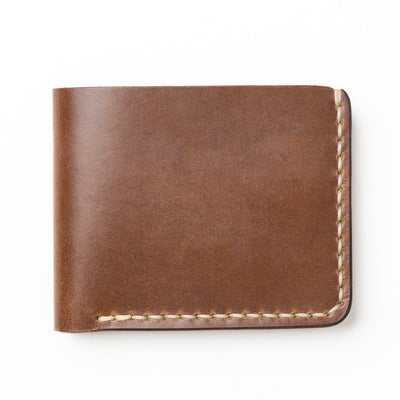 Leather Traditional Wallet - Natural Popov Leather