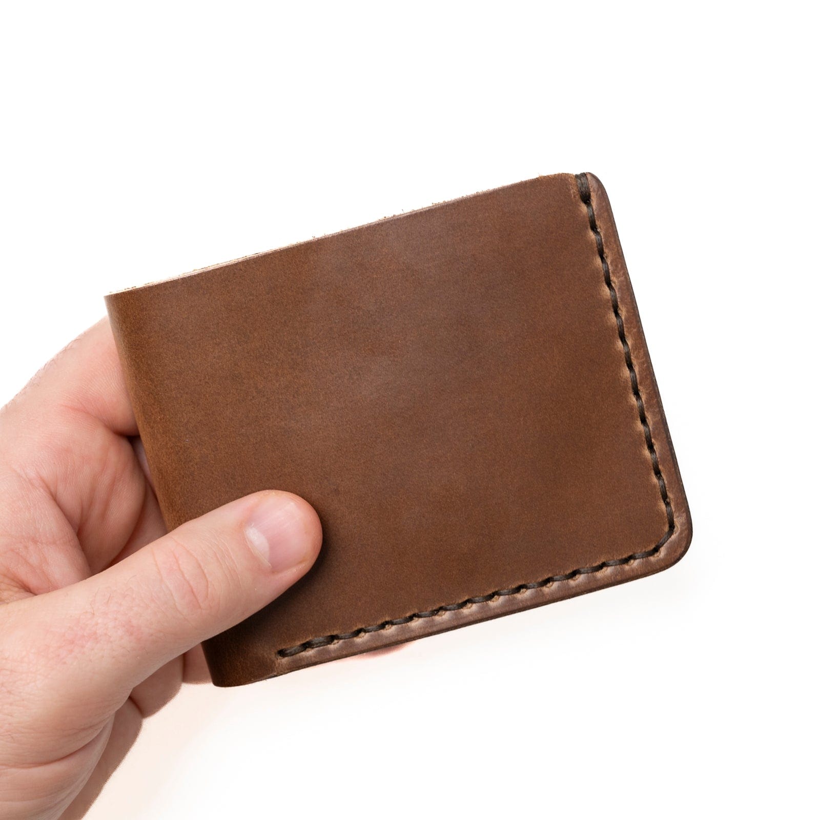 Leather Traditional Wallet - Natural Popov Leather