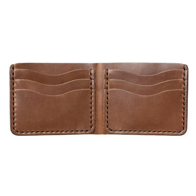Leather Traditional Wallet - Natural Popov Leather