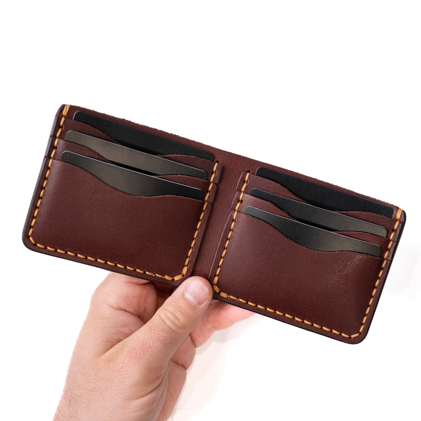 Leather Traditional Wallet - Oxblood Popov Leather®