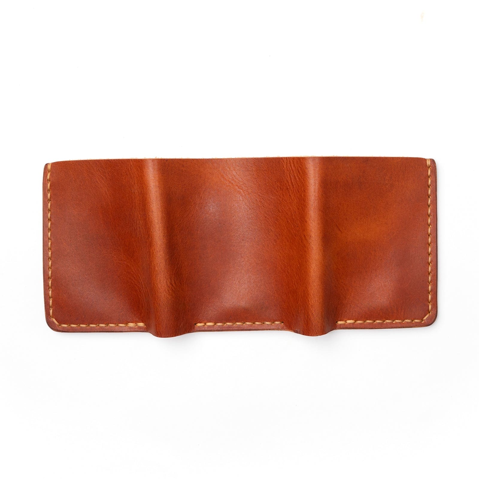 Leather Trifold Wallet - English Tan Popov Leather