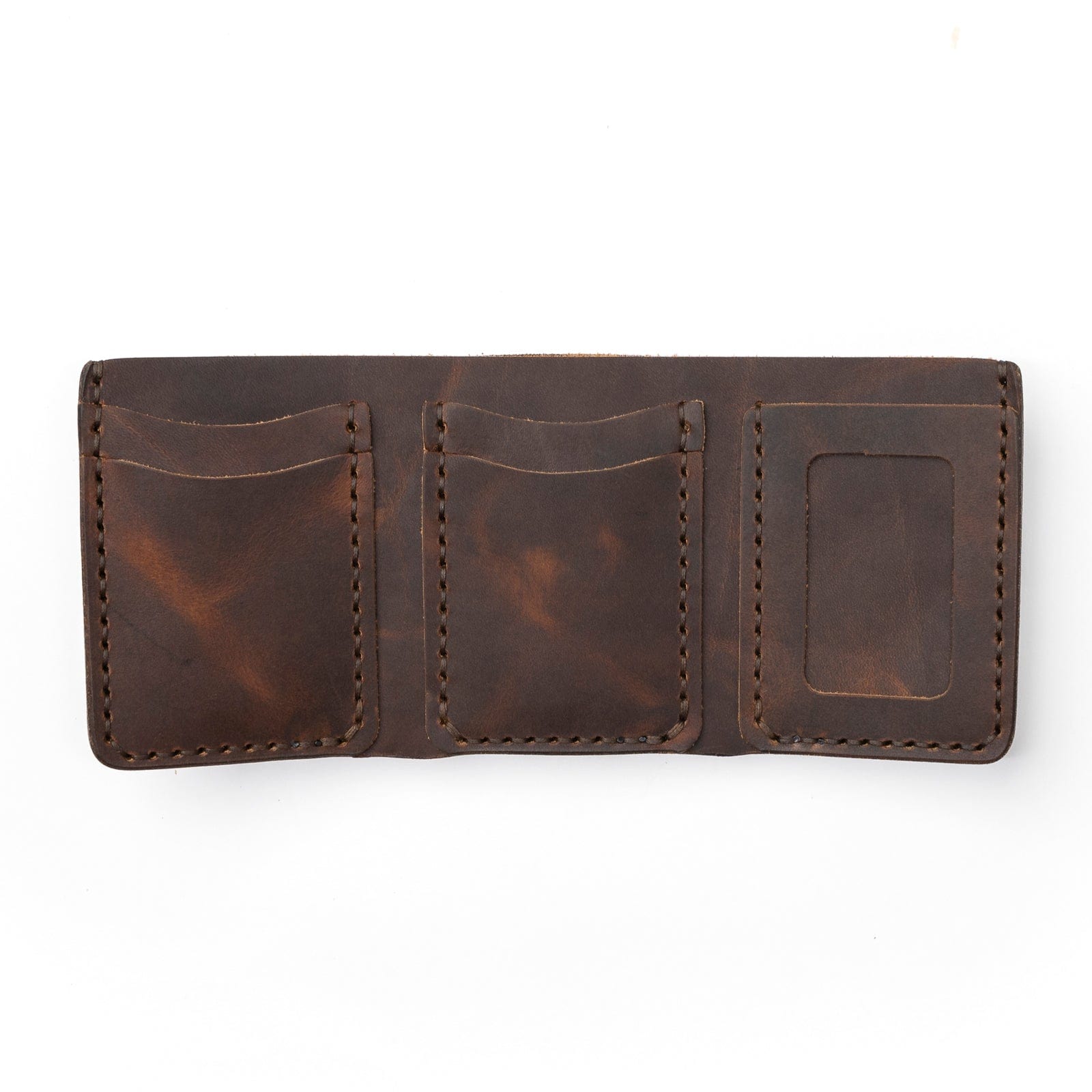 Leather Trifold Wallet - Heritage Brown Popov Leather