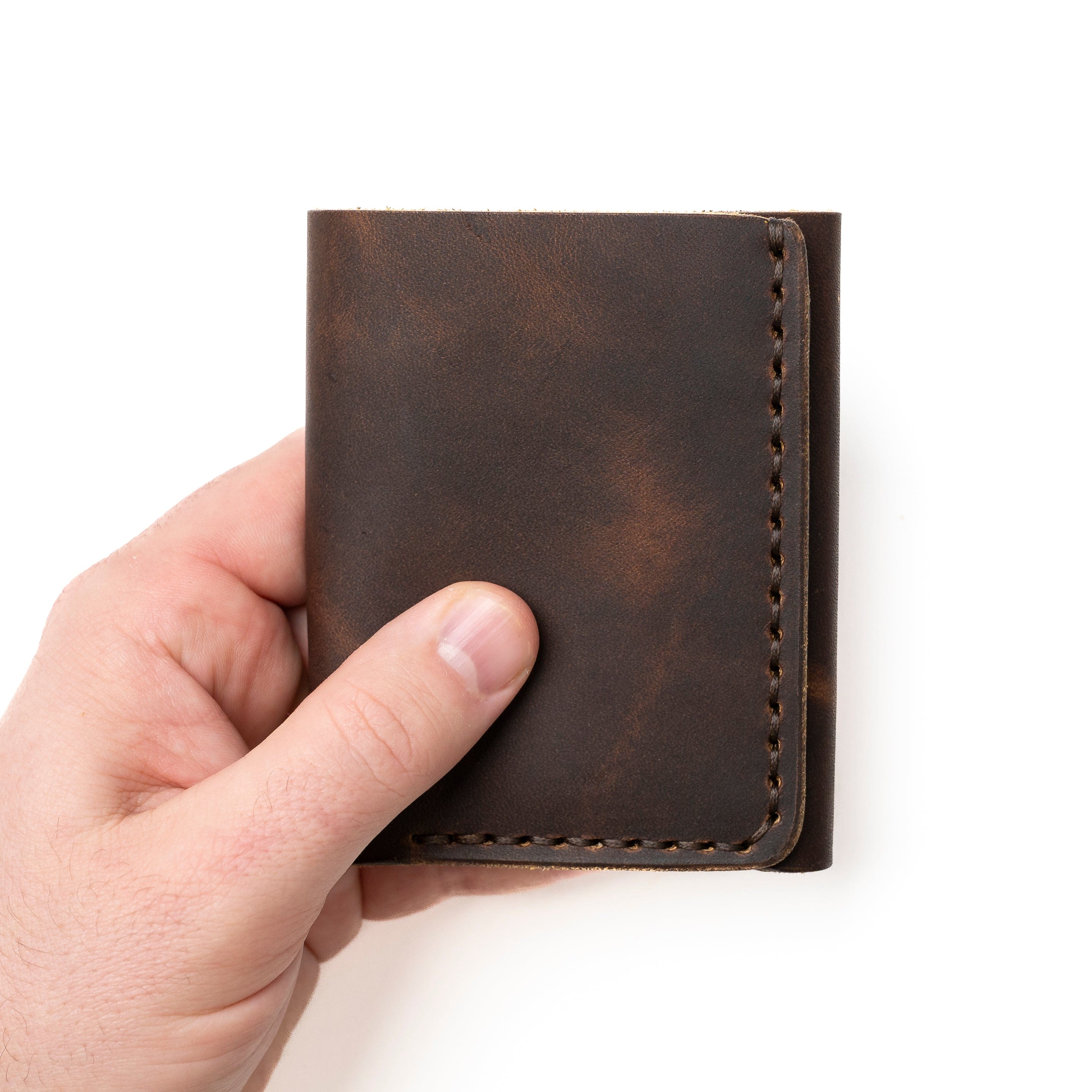 Leather Trifold Wallet - Heritage Brown Popov Leather