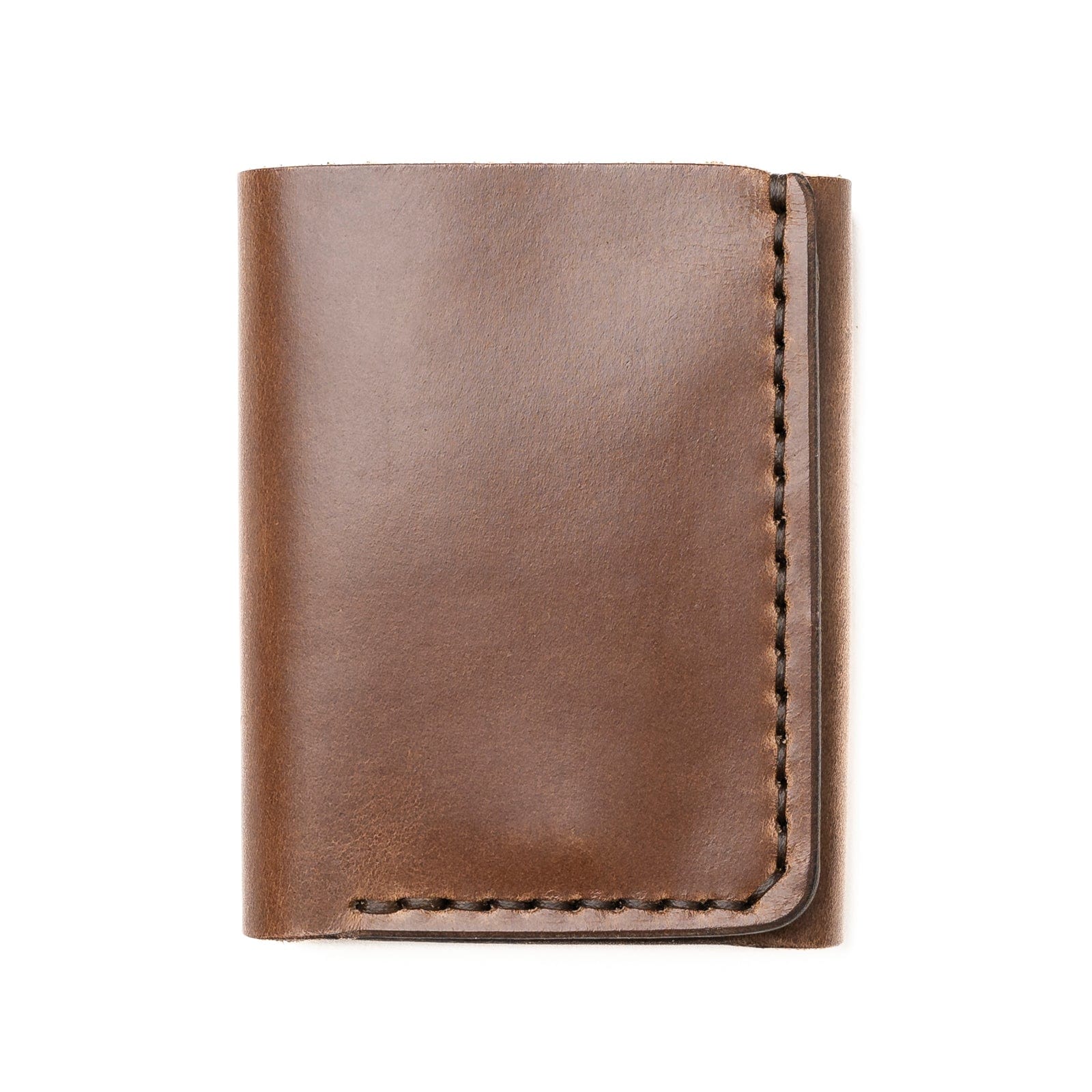 Leather Trifold Wallet - Natural Popov Leather