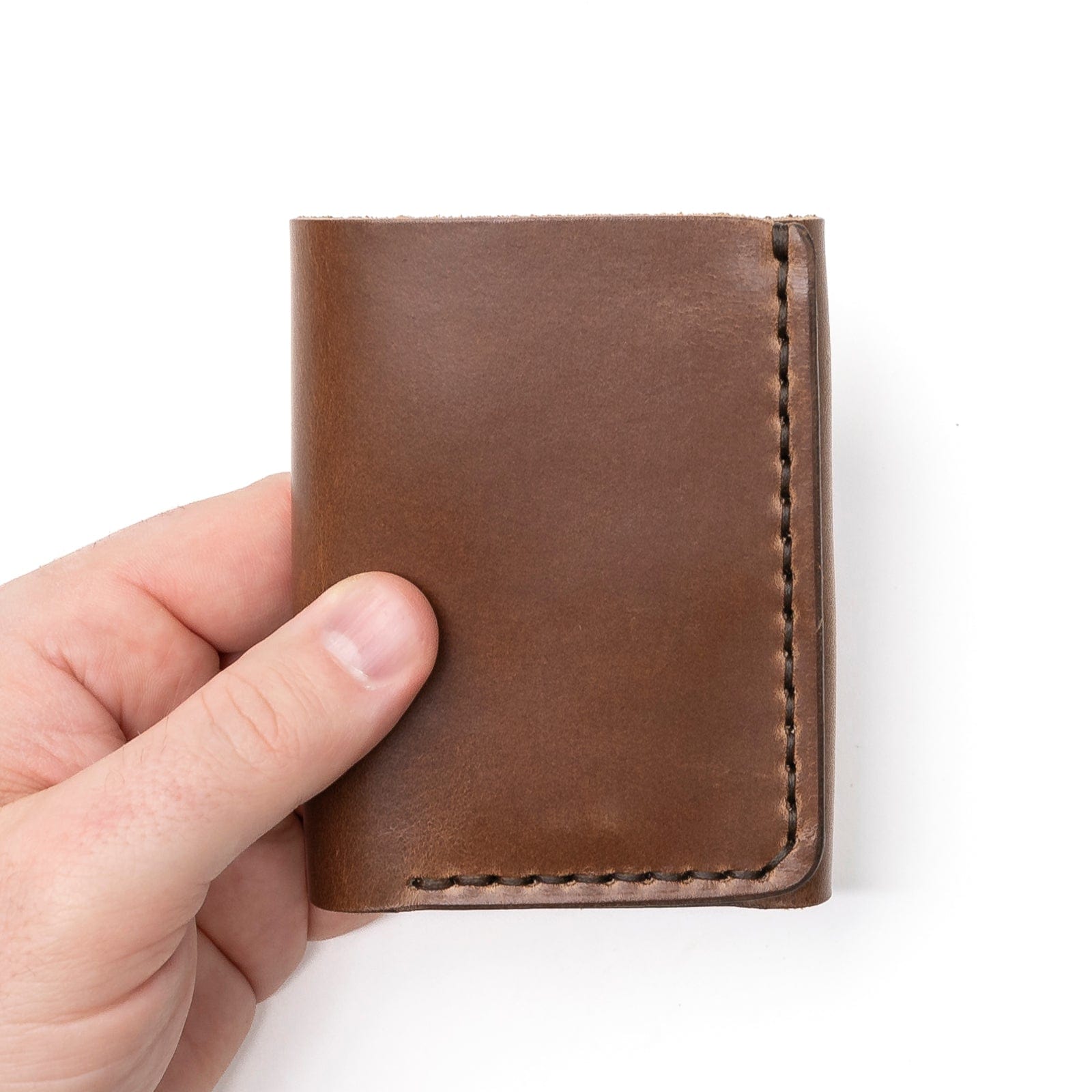 Leather Trifold Wallet - Natural Popov Leather