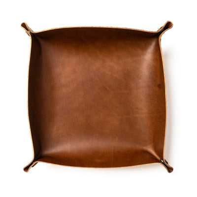 Leather Valet Tray - Natural Popov Leather