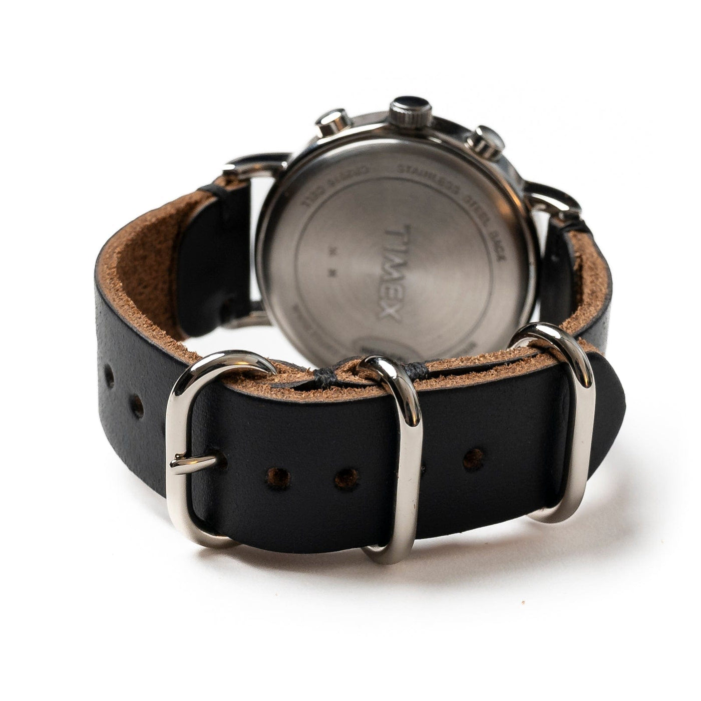 Leather Watch Band - Black Popov Leather